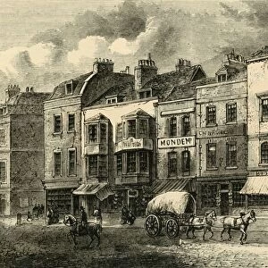 The Borough, High Street, in 1825, (c1878). Creator: Unknown