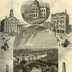 Boston Scenes, 1874. Creator: John Douglas Woodward