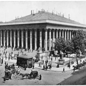 The Bourse, Paris, late 19th century. Artist: John L Stoddard