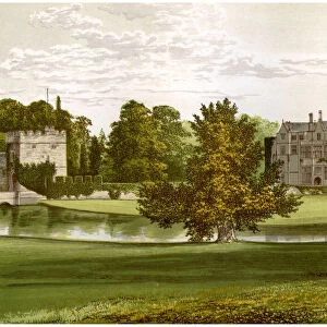 Broughton Castle, Oxfordshire, home of Lord Saye and Sele, c1880