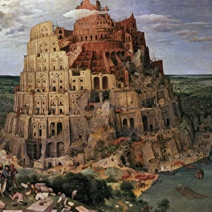 The construction of the Babel Tower by Pieter Brueghel the Elder