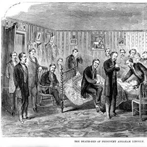 The Death-bed of President Abraham Lincoln, 1865, (1872)