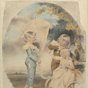 The Dyson Children, 1787. Creator: John Downman