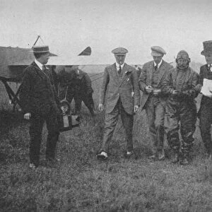 The end of a great flight: Mr Robert Slacks arrival at Hendon, 1913 (1934). Artist: Flight Photo
