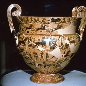 Francois Vase found in an Etruscan Tomb, 6th century BC. Artists: Ergotimos, Kleitias