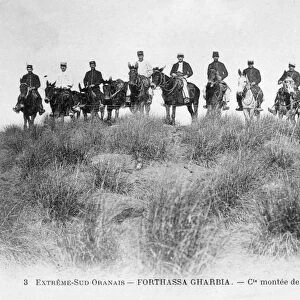 French Foreign Legion cavalry, Forthassa Gharbia, Algeria, c1905. Artist: J Geiser