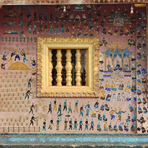 Glass Mosaics in the Wat Xieng Thong, Luang Prabang, Laos, 1950s. Artist: Anonymous master
