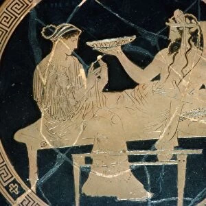 Greek Vase Painting, Persephone and Hades Banqueting in the Underwold, c430 BC. Artist: Codrus Painter