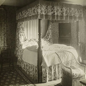 Kelmscott Manor: Bed William Morris Was Born In, 1896. Creator: Frederick Henry Evans