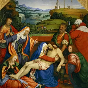 Lamentation over the Dead Christ, 1509. Creator: Solari (Solario), Andrea (1470-1524)