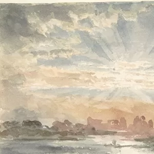 Landscape with Rising Sun, December 1, 1828, 8: 30 a. m. 1828