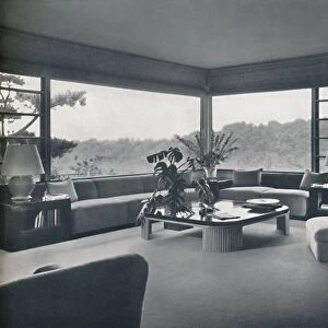 Living-room in Miss Patricia Detrings house in Bel Air, California, c1945