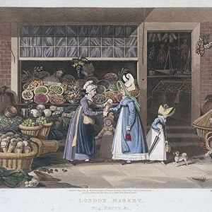 London Market; a fruit seller, 1822. Artist: Matthew Dubourg