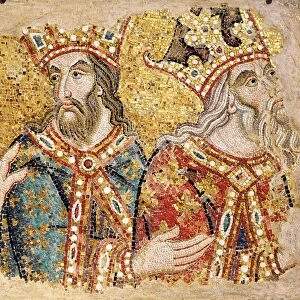 The Three Magi. Mosaic fragments from the Basilica San Marco, Venice, 14th century