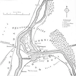 Map of Khartoum and Vicinity, c1885
