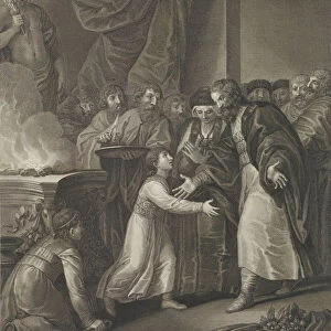Mieszko I of Poland receives the tonsure, Late 18th century