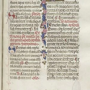 Missale: Fol. 214: Pentecost, 1469. Creator: Bartolommeo Caporali (Italian, c. 1420-1503)