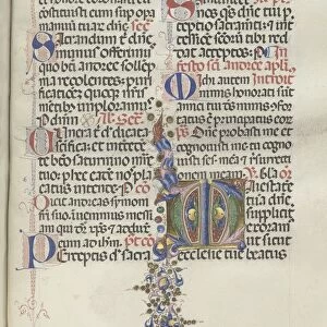 Missale: Fol. 260: Foliage with Fruit, 1469. Creator: Bartolommeo Caporali (Italian, c