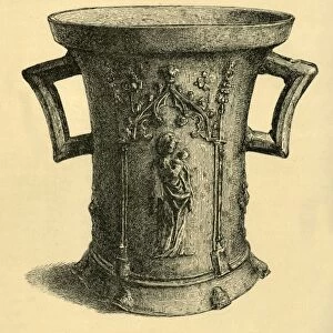 Mortar, 14th century?, (1881). Creator: W E Mackaness