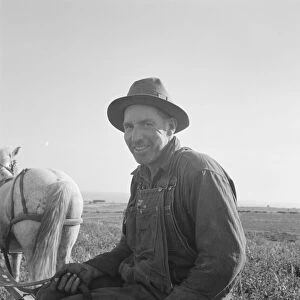 Mr. Roberts saying, "They re on WPA and I m out here", Malheur County, Oregon, 1939. Creator: Dorothea Lange