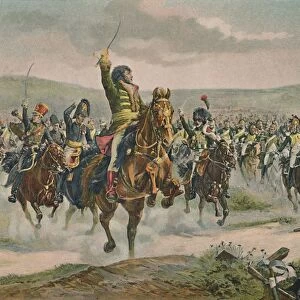 Murat Leading The Cavalry at Jena, 14 October 1806, (1896)