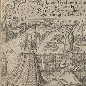 Newes Modelbuch in Kupffer (Title page, 1r), 1604. Creator: Johann Sibmacher