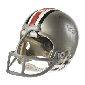 Ohio State Buckeyes football helmet worn by Archie Griffin, 1972-1975. Creator: Riddell