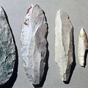 Paleolithic flint tools