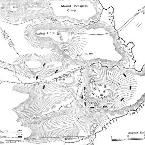 Plan of the Action on the Ingogo, (February 8, 1881), c1880s