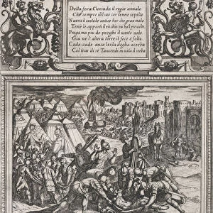 Plate 12: Illustration to Canto XII, from Torquato Tassos Gerusalemme liberata... ca