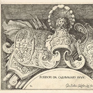 Plate 2: trophies of Roman arms from decorations above the windows on the second floor