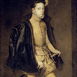 Portrait of Alessandro Farnese (1545?1592), Duke of Parma, 1557. Artist: Mor, Antonis (Anthonis) (c. 1517-1577)