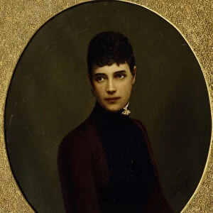 Portrait of Empress Maria Fyodorovna, Princess Dagmar of Denmark (1847-1928), Mid of the 19th cen Artist: Schilder, Nikolai Gustavovich (1828-1898)