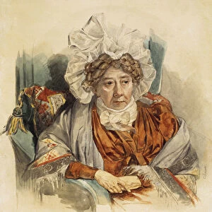 Portrait of Natalia Kirillovna Zagryazyskaya nee Razumovskaya (1747-1837), 1821. Artist: Sokolov, Pyotr Fyodorovich (1791-1848)