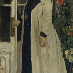 Portrait of Olga Pavlovna Orlova (1838-1926). Artist: Korovin, Konstantin Alexeyevich (1861-1939)