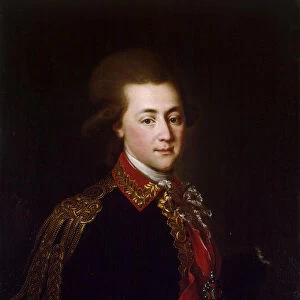 Portrait of the palace-aide-de-camp Alexander Lanskoy, the Catherine II favorite, 1784. Artist: Anonymous