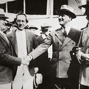President Roosevelt, returning to Miami, Florida, USA, after a fishing trip, 13 April, 1934