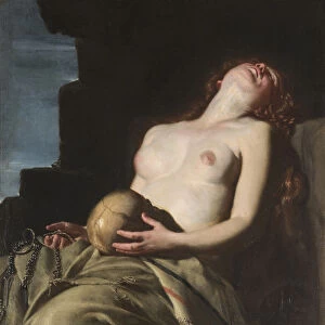 The Repentant Mary Magdalene, 1626-1627. Creator: Canlassi (Called Cagnacci), Guido
