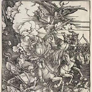 Revelation of St. John: The Four Horsemen, 1511. Creator: Albrecht Dürer (German, 1471-1528)