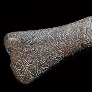 Ritual axe-head in the shape of a leopard