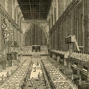 The Royal Banquet in Guildhall, 1761, (1897). Creator: Unknown