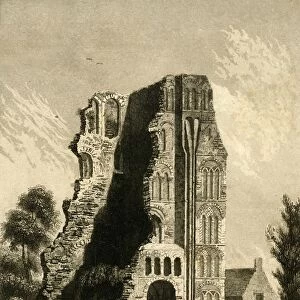 Ruins of a monastery at Canterbury, c1842. Creator: Gaucherel