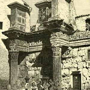 Ruins of Part of Nervas Forum, Rome, 1890. Creator: Unknown