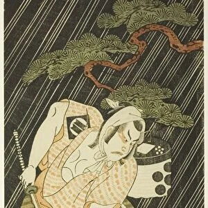 Sakata Sajuro I as a Samurais Manservant, 1768 / 70. Creator: Ippitsusai Buncho