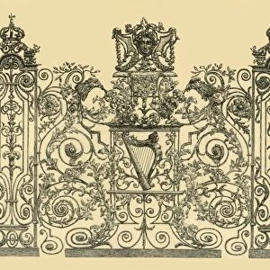Section of the Tijou Screen, late 17th century, (1881). Creator: J Brooke