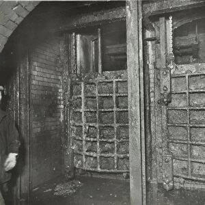 Sewer sluice gates, London, 1939