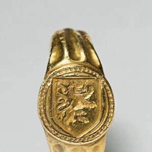 Signet Ring, Bruges, c. 1475-c. 1500. Creator: Unknown