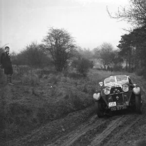 Standard Avon of J Priestly at the Sunbac Colmore Trial, near Winchcombe, Gloucestershire, 1934