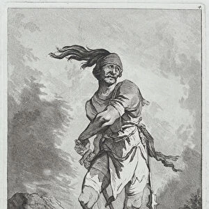 Standing Soldier Drawing his Sword, 1764. Creator: Matthias Pfenninger