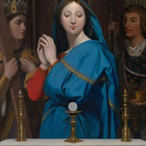 The Virgin Adoring the Host, 1852. Creator: Jean-Auguste-Dominique Ingres